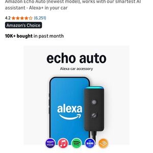 Amazon Echo Auto with Alexa - Black